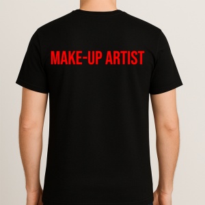 Tricou MAKE UP ARTIST, Personalizat | Unisex Dama si Barbat, Negru