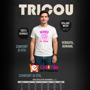 Tricou mama cu norma intreaga adica coordonatoare de haos mesaj amuzant familie, Copii | Dama | Barbat - Img 5