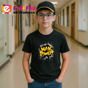 Tricou Man Power Muschi Putere, Copii | Dama | Barbat, culoare negru - Img 10