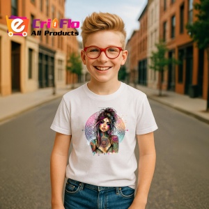 Tricou mandala tattoo chest girl, fata cu tatuaj mandala pe piept, Copii | Dama | Barbat - Img 7