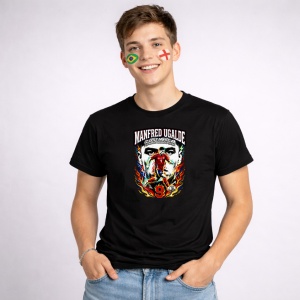 Tricou Manfred Ugalde Costa Rica World Cup Fifa 2026, din bumbac 100%, tricou negru, Copii | Dama | Barbat - Img 3
