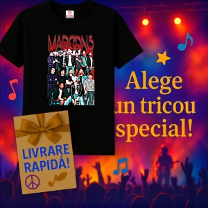 Tricou Maroon 5 - Band Art, muzica Rock (Heavy Metal), Dama | Barbat | Copii, Culoare Negru - Img 7