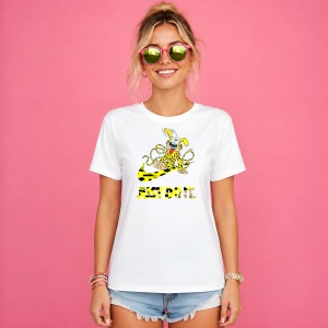 Tricou Marsupilami Wild Yellow Street Design Just Do It Vibe, din bumbac 100% Copii | Dama | Barbat - Img 3