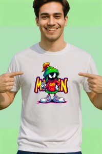 Tricou Marvin the Martian Cartoon Graffiti Style Copii | Dama | Barbat - Img 2