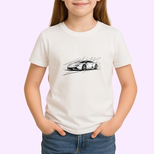 Tricou Masina Sport Linie Minimalista, Copii | Dama | Barbat - Img 2