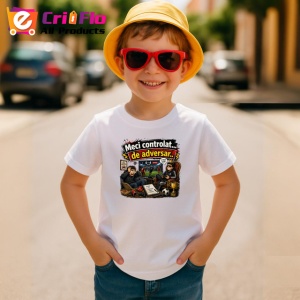 Tricou Meci Controlat De Adversar Gamer Fotbal Amuzant, din bumbac 100% , tricou alb pentru Copii | Dama | Barbat - Img 4