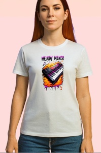 Tricou Melody Maker Pian Colorat, Copii | Dama | Barbat