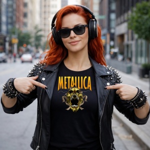 Tricou Metallica Logo Craniu Monstru, din bumbac 100%, tricou negru, Dama | Barbat - Img 6