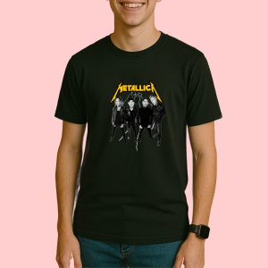 Tricou Metallica - Skulls Graphic, muzica Hip-Hop / Trap, Dama | Barbat | Copii, Culoare Negru - Img 3