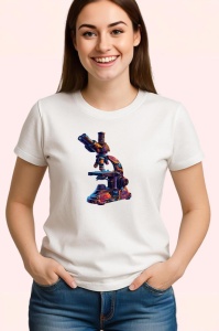 Tricou Microscop modern colorat in nuante inchise Copii | Dama | Barbat - Img 3