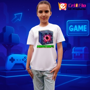 Tricou Minecraft Cubul Magic Tricou Alb Copii | Dama | Barbat - Img 2