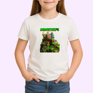Tricou Minecraft joc pixelat unde creativitatea nu are limite, Copii | Dama | Barbat - Img 3