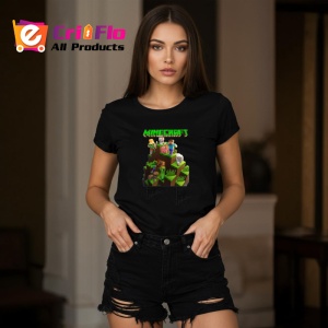Tricou Minecraft joc pixelat unde creativitatea nu are limite, Copii | Dama | Barbat , tricou negru - Img 7