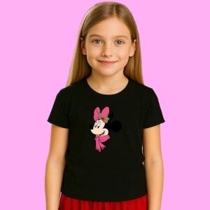 Tricou Minnie Cu Fular Mov Craciun, din bumbac 100% Copii | Dama | Barbat - Img 3