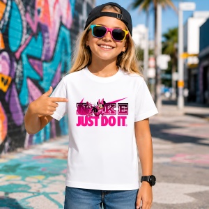 Tricou Minnie Mouse Logo Roz Stil Fashion, din bumbac 100% Copii | Dama | Barbat - Img 4