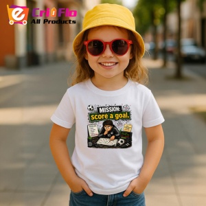 Tricou Mission Score A Goal Antrenor Fotbal V1, din bumbac 100% , tricou alb pentru Copii | Dama | Barbat - Img 5