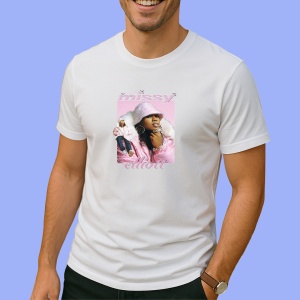 Tricou Missy Elliott - Pink Fur, muzica Hip-Hop / Rap, Dama | Barbat | Copii