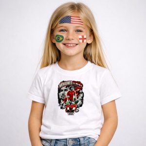 Tricou Mohamed Elneny Egypt World Cup Fifa 2026, din bumbac 100%, tricou alb, Copii | Dama | Barbat