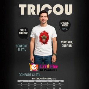 Tricou Morocco Steag Splash Art, Copii | Dama | Barbat - Img 5