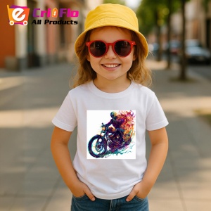 Tricou Motociclist in viteza cu efecte graffiti Copii | Dama | Barbat - Img 11