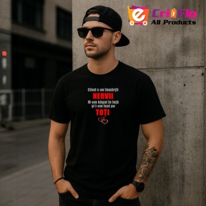 Tricou Nervii Toti Mesaj Amuzant Inimi, din bumbac 100%, tricou negru Dama | Barbat - Img 7