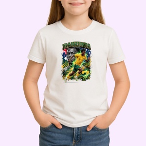 Tricou Nestory Irankunda Australia Talent Fotbal, din bumbac 100% , tricou alb pentru Copii | Dama | Barbat - Img 2