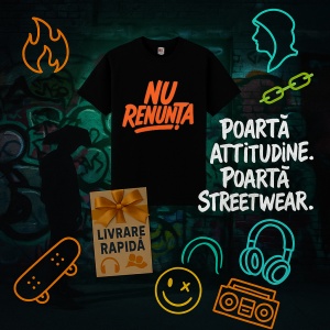 Tricou Nu renunta Negru, Copii | Dama | Barbat - Img 6