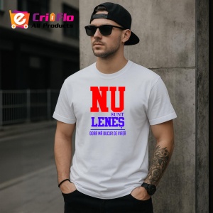 Tricou nu sunt lenes doar ma bucur de viata mesaj comic, Copii | Dama | Barbat - Img 4