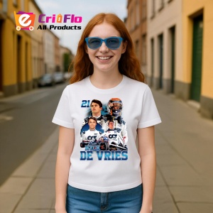 Tricou Nyck De Vries Colaj Costum Alb Echipa Formula 1, Copii | Dama | Barbat - Img 7