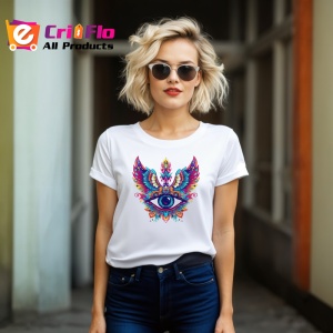 Tricou ochi mandala aripi fantastice pasare, Copii | Dama | Barbat - Img 11
