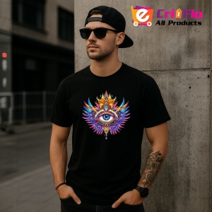 Tricou Ochi mandala phoenix radiant, Copii | Dama | Barbat , tricou negru - Img 11