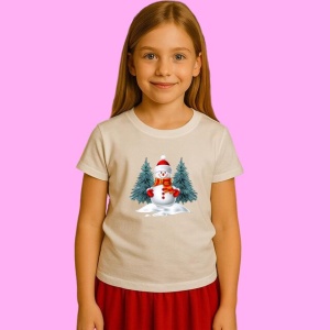 Tricou Om De Zapada Langa Brad Verde, din bumbac 100%, tricou alb, Copii | Dama | Barbat - Img 2