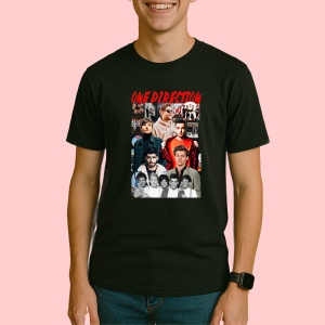 Tricou One Direction - Collage, muzica Hip-Hop / Alternative Rap, Dama | Barbat | Copii, Culoare Negru