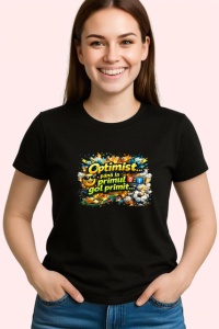 Tricou Optimist Pana La Primul Gol Primit Fotbal, din bumbac 100%, tricou negru Copii | Dama | Barbat