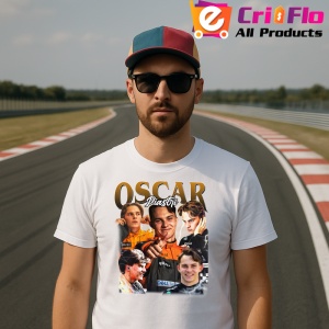 Tricou Oscar Piastri Poster Colaj Echipa Mclaren Portret Formula 1, Copii | Dama | Barbat