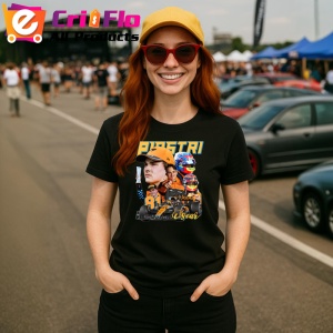 Tricou Oscar Piastri Poster Masina Echipa Mclaren Formula 1, Copii | Dama | Barbat