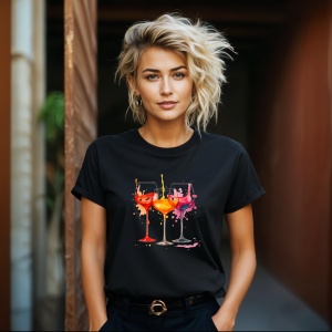 Tricou pahare Negru, Copii | Dama | Barbat - Img 13