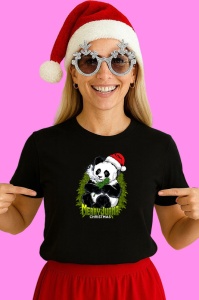 Tricou Panda Merry Juana, din bumbac 100% Copii | Dama | Barbat