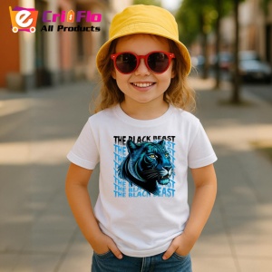 Tricou Panther The Black Beast Cap Pantera Albastru, din bumbac 100% , tricou alb pentru Copii | Dama | Barbat - Img 5