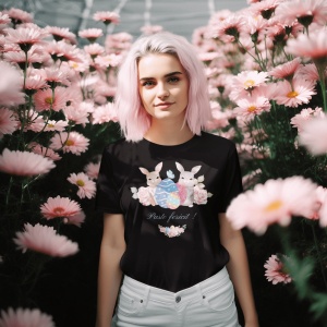 Tricou Pascal Dama Personalizat - Cadou Perfect de Paște! - din bumbac, personalizat - Cadou - Img 2
