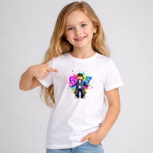 Tricou Paste 67 Roblox Boy Graffiti Multicolor Easter, din bumbac 100%, tricou alb, Copii | Dama | Barbat - Img 2