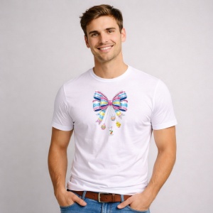 Tricou Paste Fundita Mare Pastel Rainbow Decor Elegant, din bumbac 100%, tricou alb, Copii | Dama | Barbat - Img 2