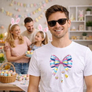 Tricou Paste Fundita Mare Pastel Rainbow Decor Elegant, din bumbac 100%, tricou alb, Copii | Dama | Barbat - Img 7