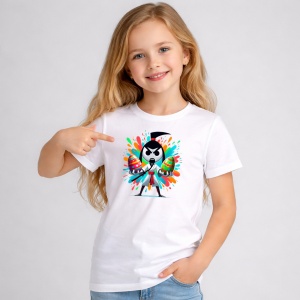 Tricou Paste Samurai Jack Paste Oua Colorate Stil Graffiti, din bumbac 100%, tricou alb, Copii | Dama | Barbat