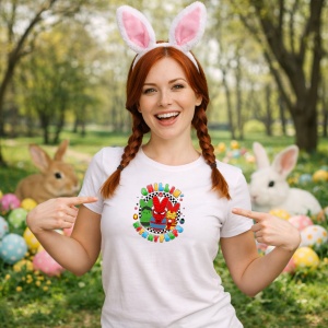 Tricou Paste Spiderman Happy Easter Oua Colorate Stil Desen, din bumbac 100%, tricou alb, Copii | Dama | Barbat - Img 9