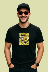 Tricou Paulius Pina Brunei Jucator Fotbal, din bumbac 100%, tricou negru Copii | Dama | Barbat