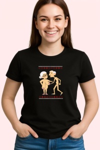 Tricou Pensionaro Funny, din bumbac 100%, tricou negru, Dama | Barbat - Img 2