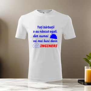 Tricou pentru barbati - Cei mai buni devin ingineri - cadou inginer, profesie, elita