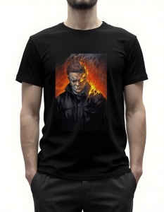 Tricou pentru barbati - FIRE HALLOWEEN