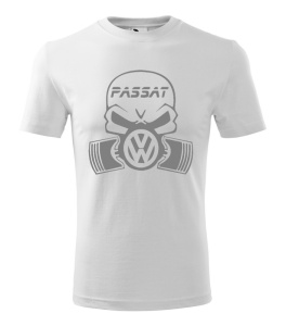 Tricou pentru barbati pasionati de masini - Skull Passat - cadou ideal pentru fanii Volkswagen Passat, design cool pentru iubitorii de masini, cadouri Volkswagen